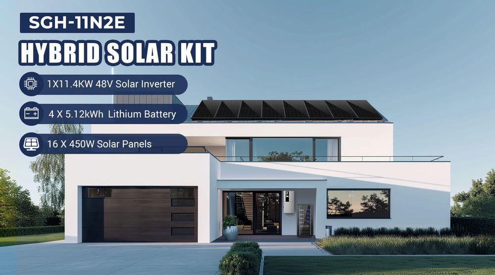 SunGoldPower 11.4kW Hybrid Solar Kit with 20.48kWh LiFePO4 Battery – SGH-11N2E product image 2