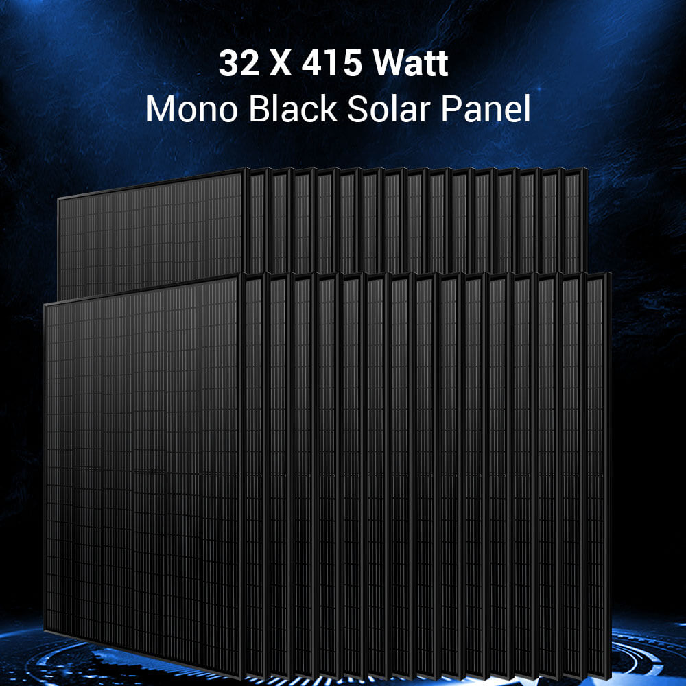 SunGoldPower 15.2kW Hybrid Solar Kit with 30.72kWh LiFePO4 Battery – SGH-7.6DN6E product image 3