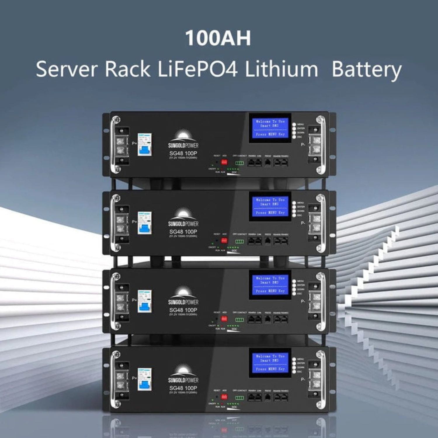 SunGold Power 100AH Server Rack Lithium Battery