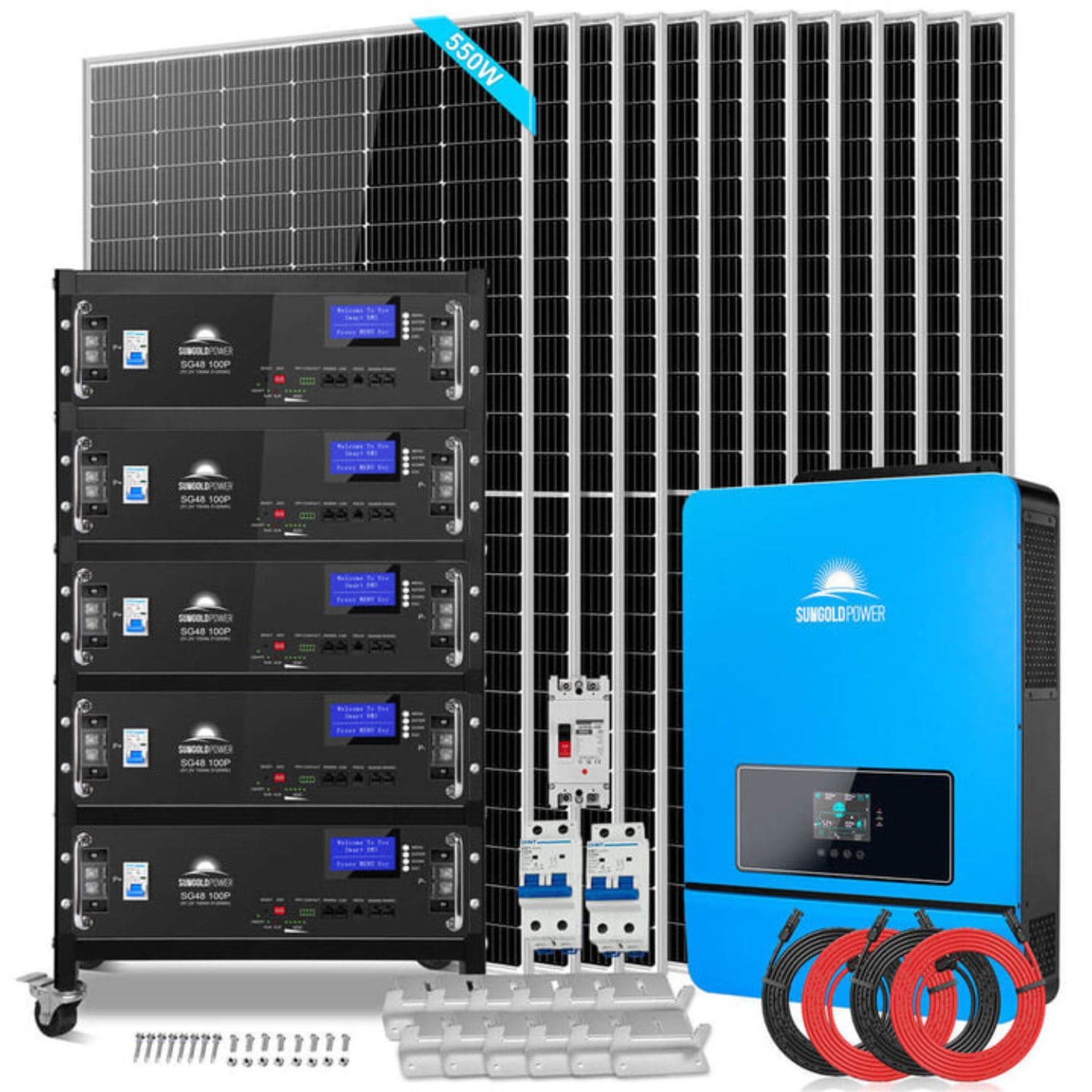 SunGold Power 10KW Solar Inverter 48VDC Off Grid Solar Kit