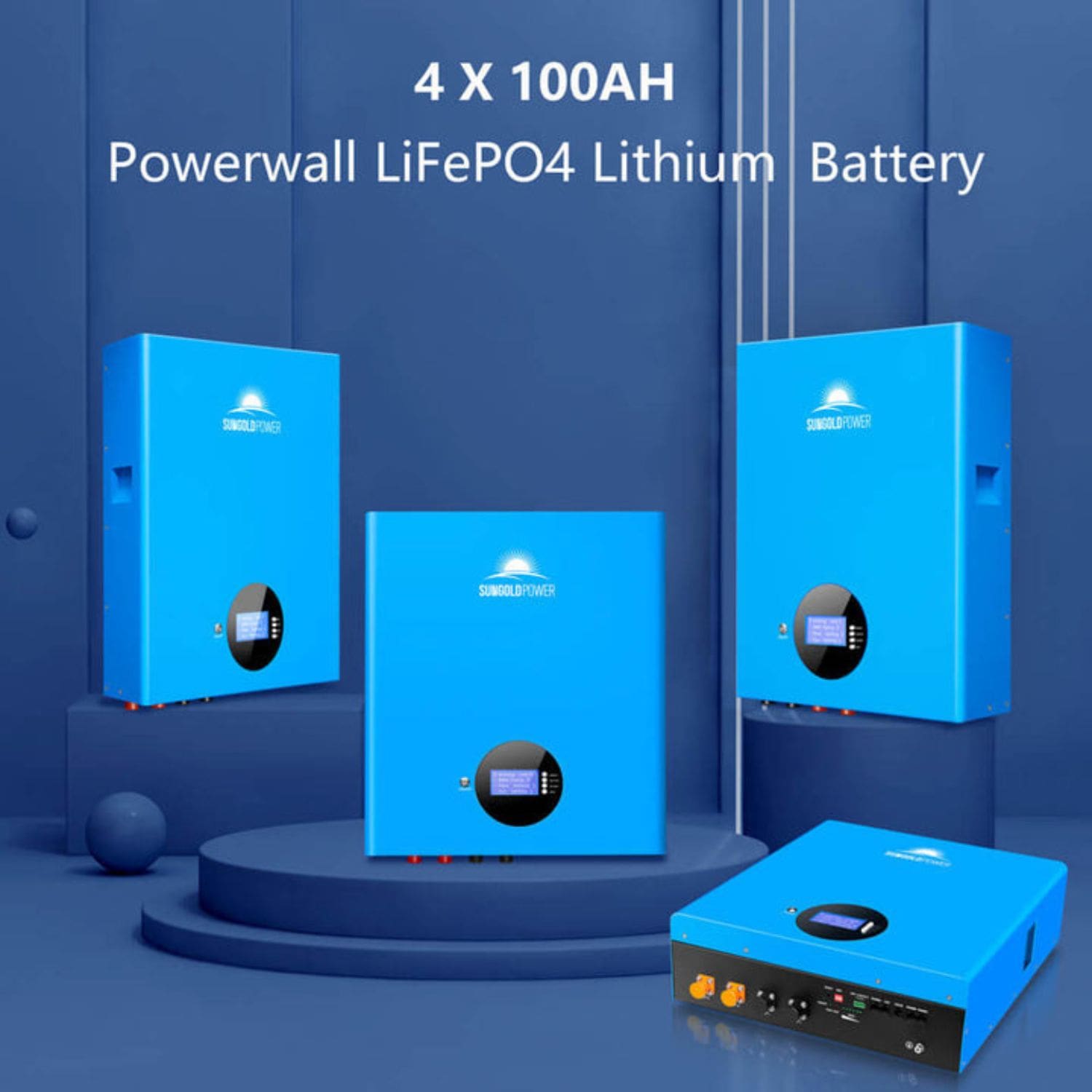 SunGold Power 10KW Solar Inverter 48VDC SGM-10K20 Off-Grid Solar Kit - 4 x 100AH Lithium Battery