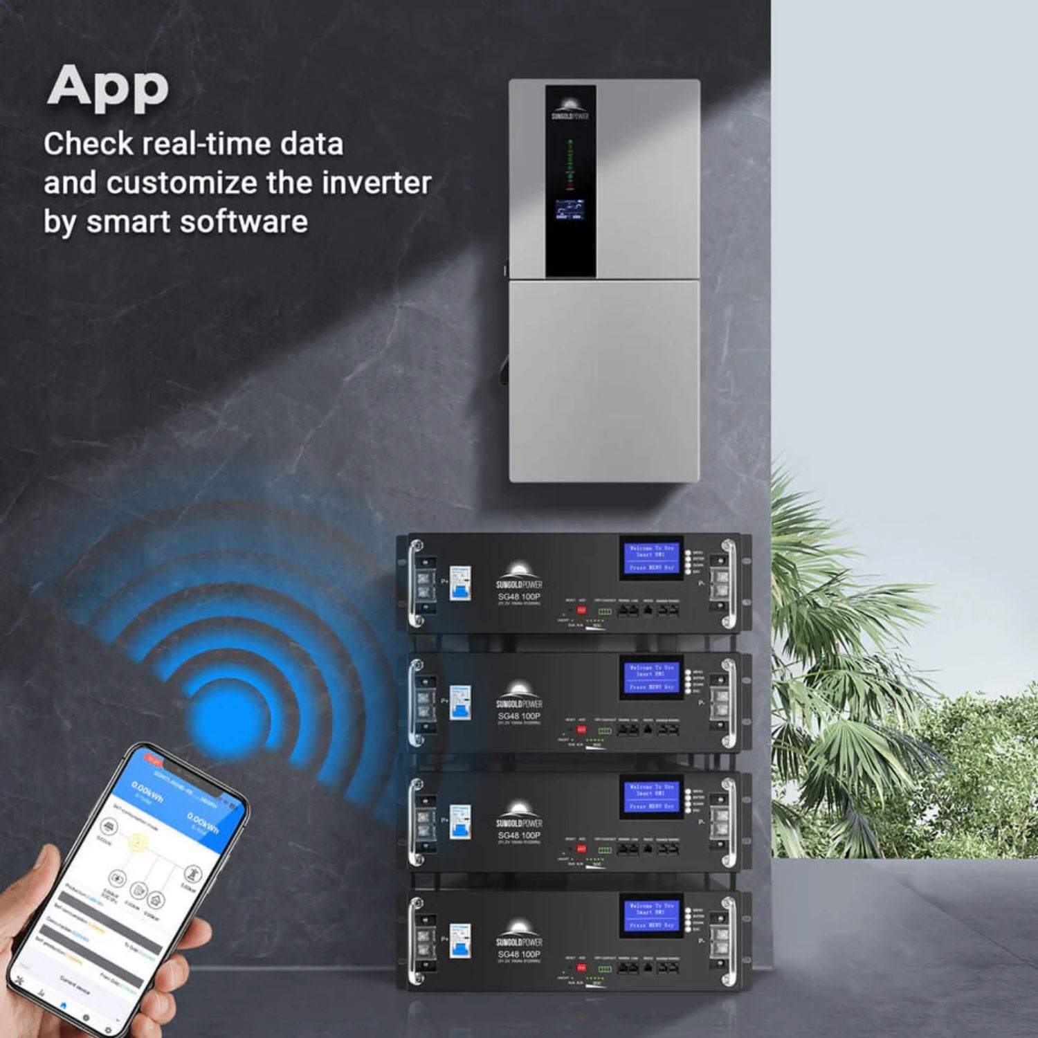 SunGold Power 11.4KW 48V Split Phase Hybrid Solar Inverter - App control