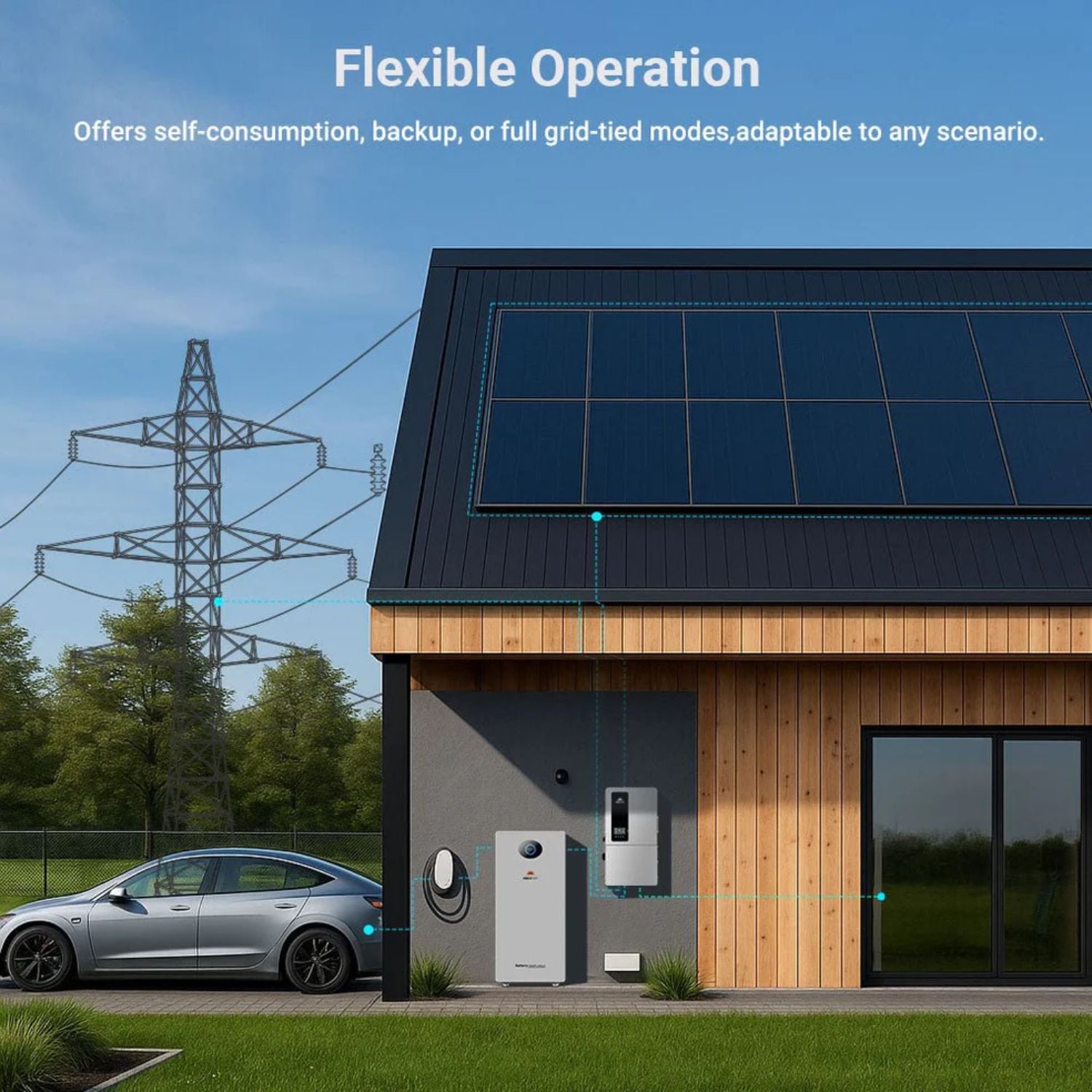 SunGold Power 12KW 48V All-in-one Hybrid Solar Inverter | Whole Home B