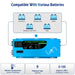 SunGold Power 2000W DC 12V Pure Sine Wave Inverter With Charger - compatible with various batteries