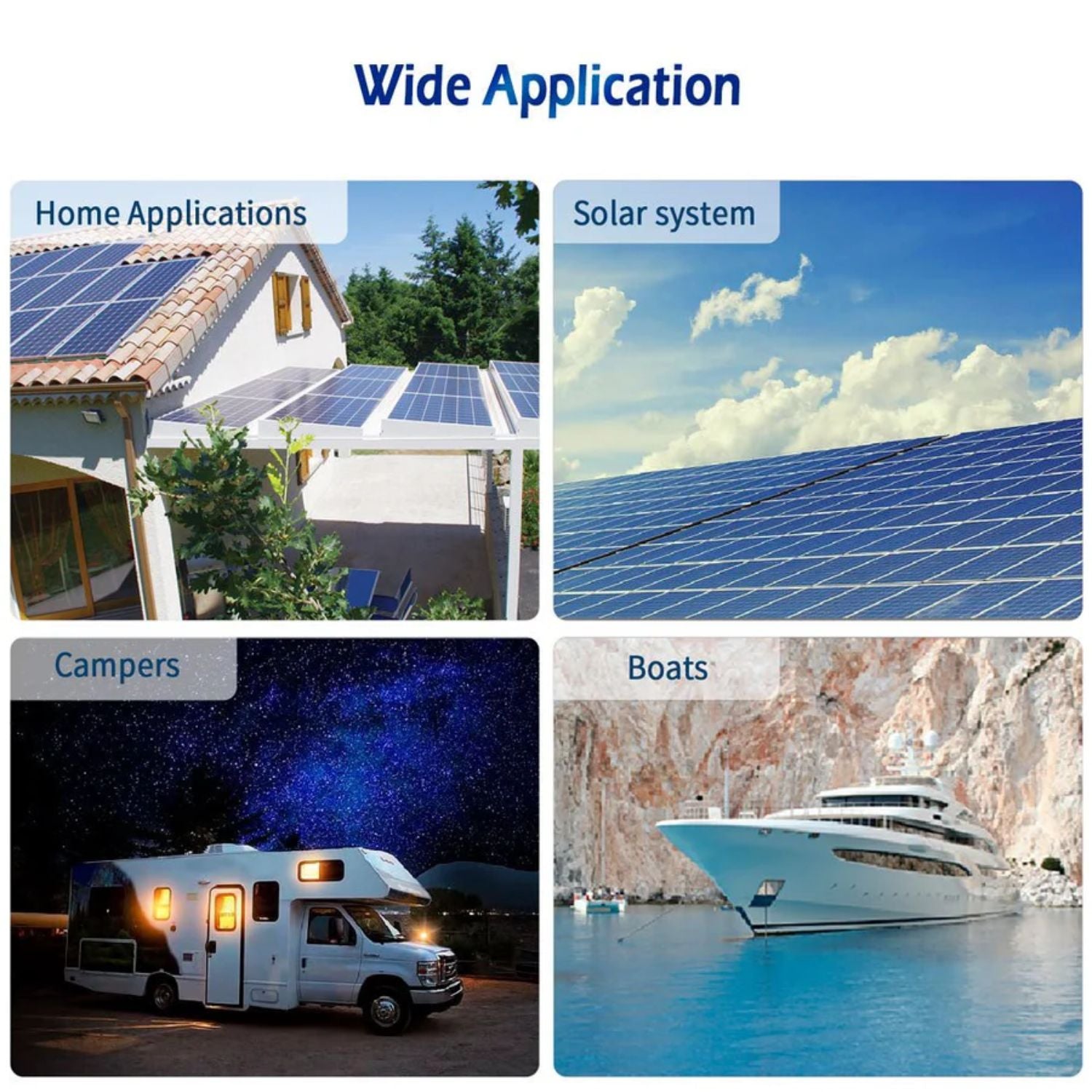 SunGold Power 2000W DC 12V Pure Sine Wave Inverter With Charger - wide application