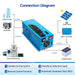 SunGold Power 2000W DC 12V Pure Sine Wave Inverter With Charger connection diagram
