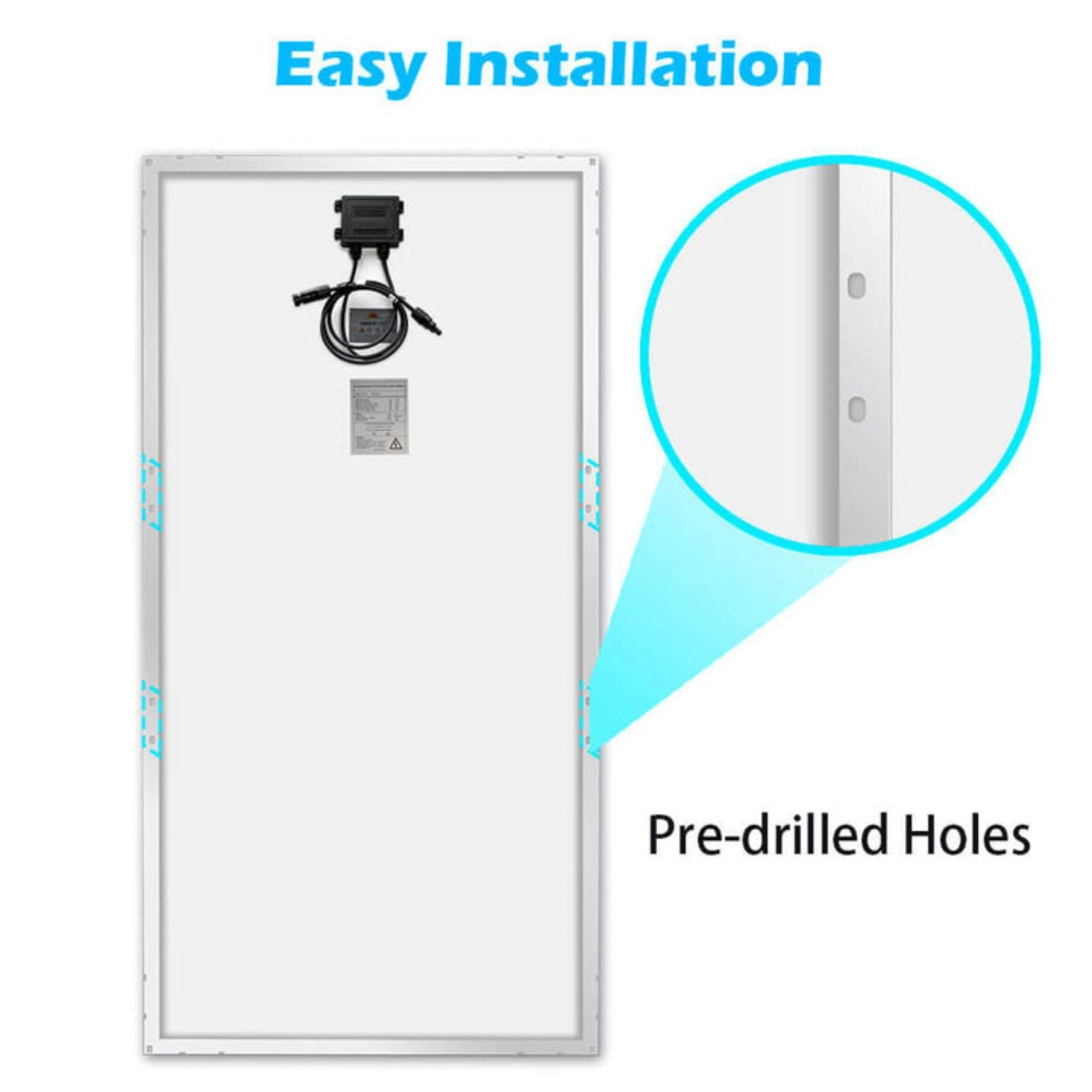  SunGold Power 200 Watt Monocrystalline Solar Panel higher Easy Installation