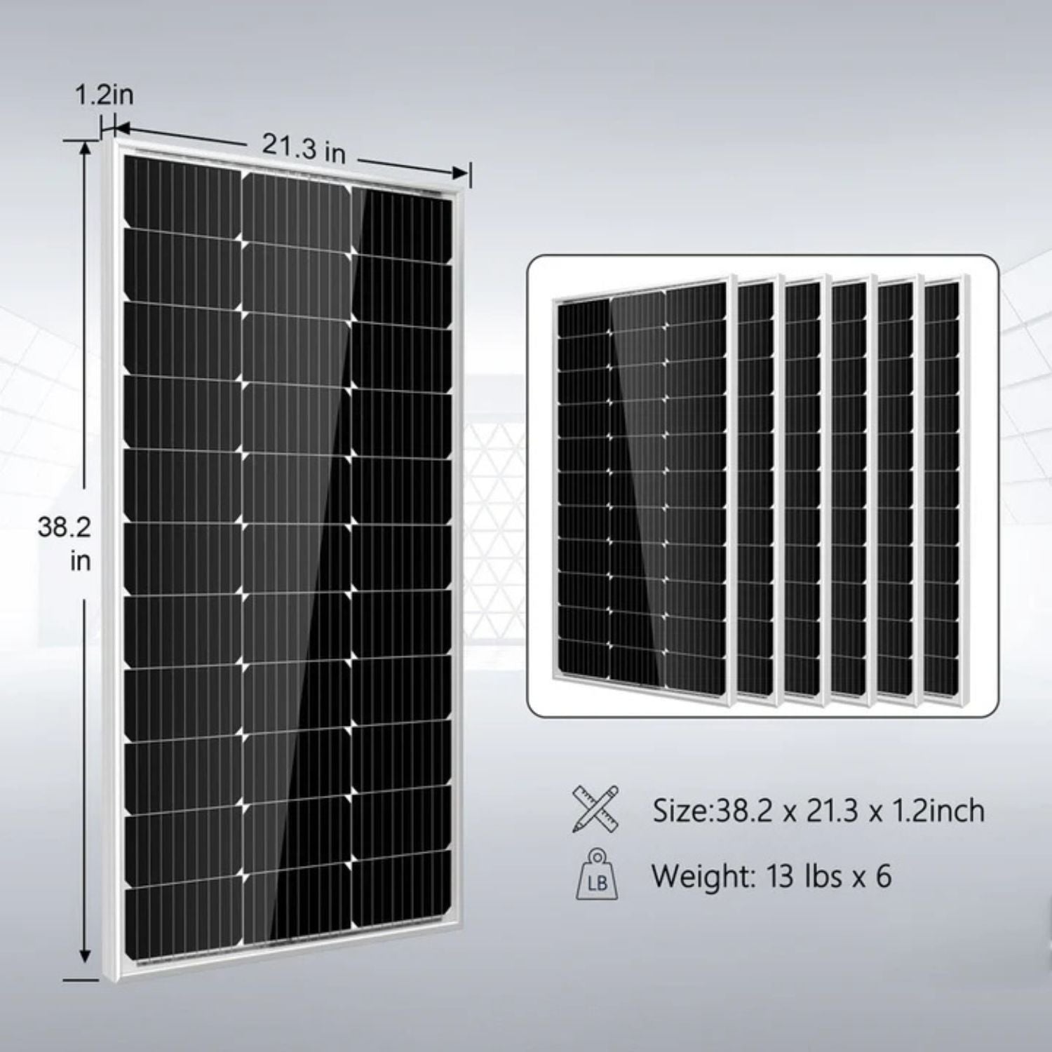SunGold Power 3000W Inverter 12VDC Off Grid Solar Kit Solar Panel Dimensions
