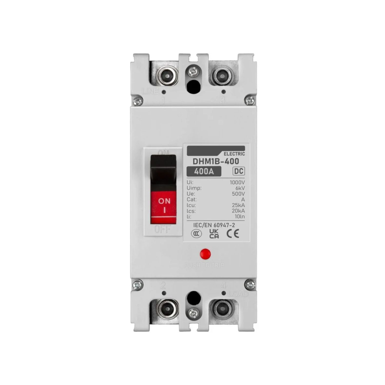 SunGold Power 400 Amp DC Breaker back view