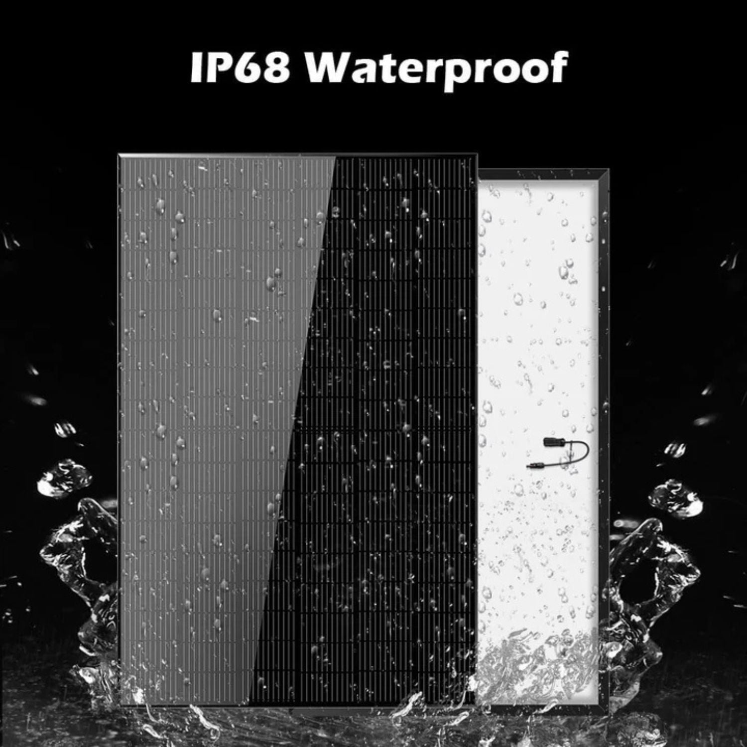 SunGold Power 415W Mono Black Solar IP68 Panel Waterproof