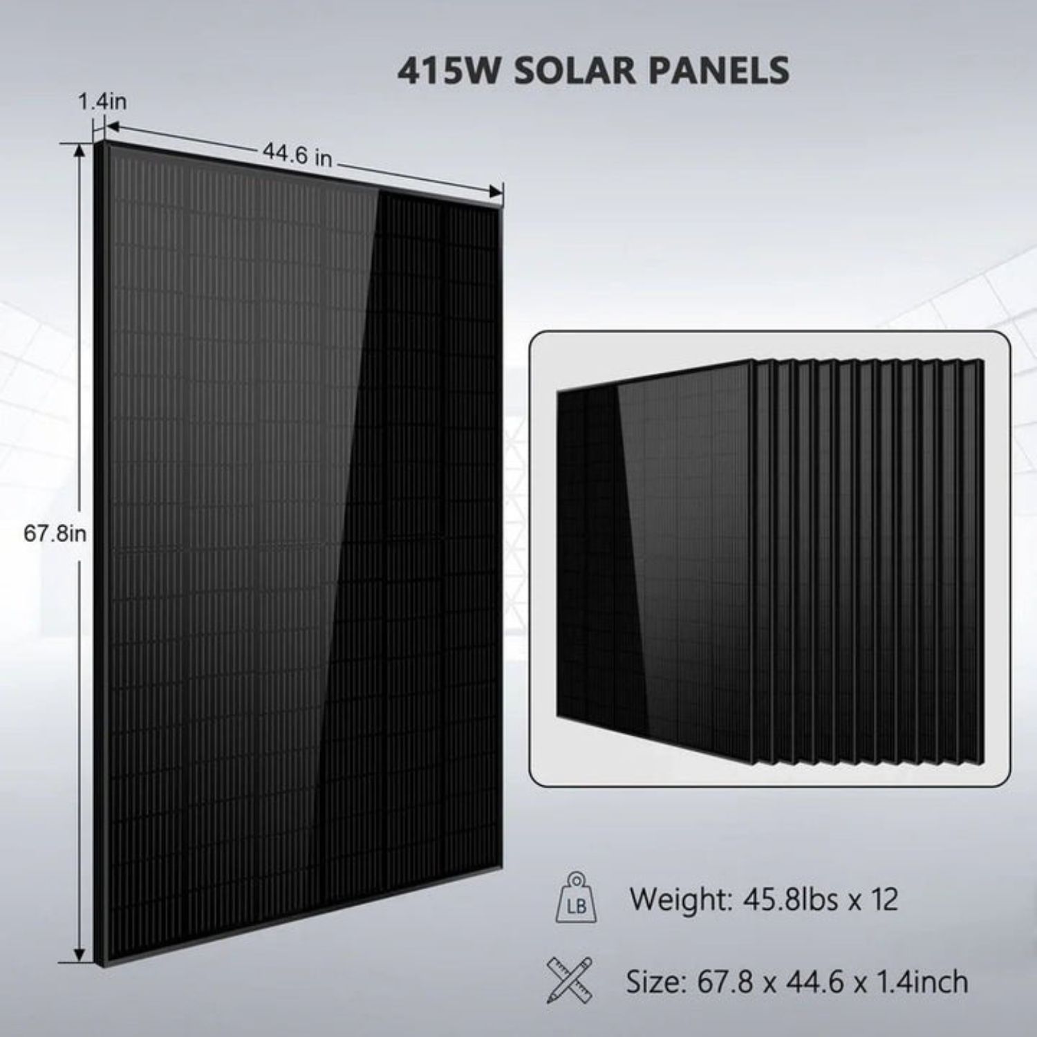 SunGold Power 415 Panels