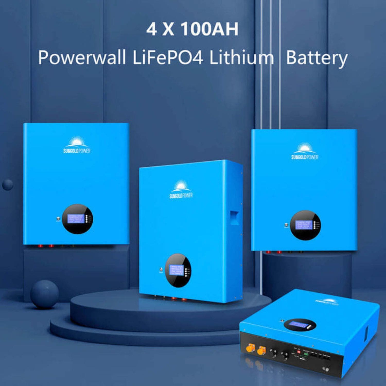 SunGold Power 4 x 100AH POwerwall Lithium Battery