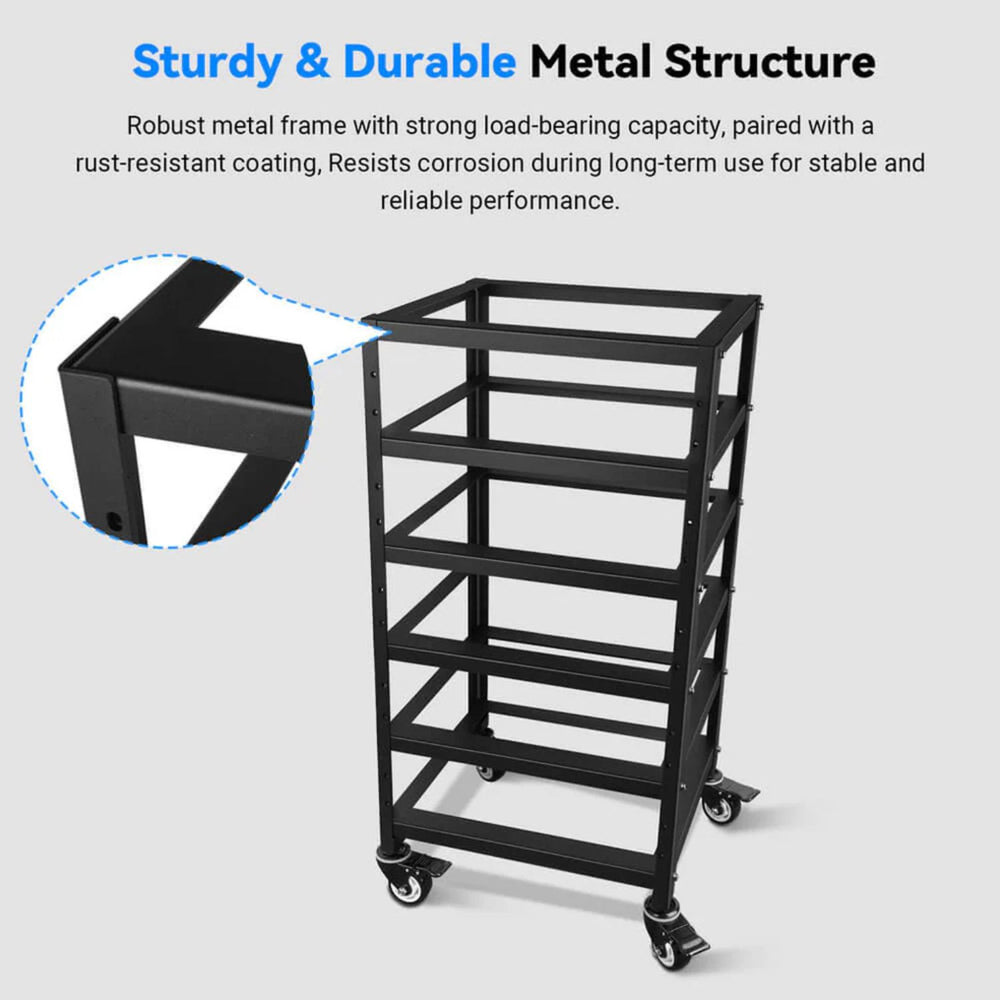 Outbound Racks SunGold Power 5-Layer Battery Rack for 3U Server Rack Battery ...