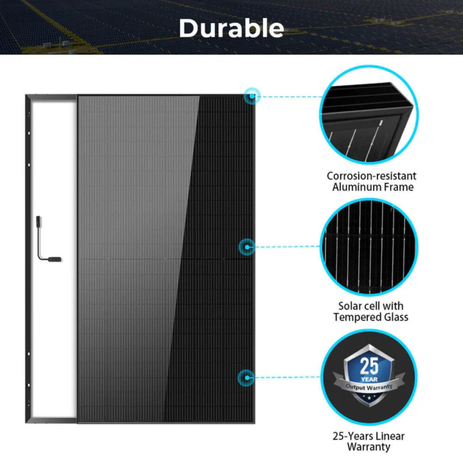 SunGold Power 500W Mono Black Perc Solar Panel Full Pallet Dimension