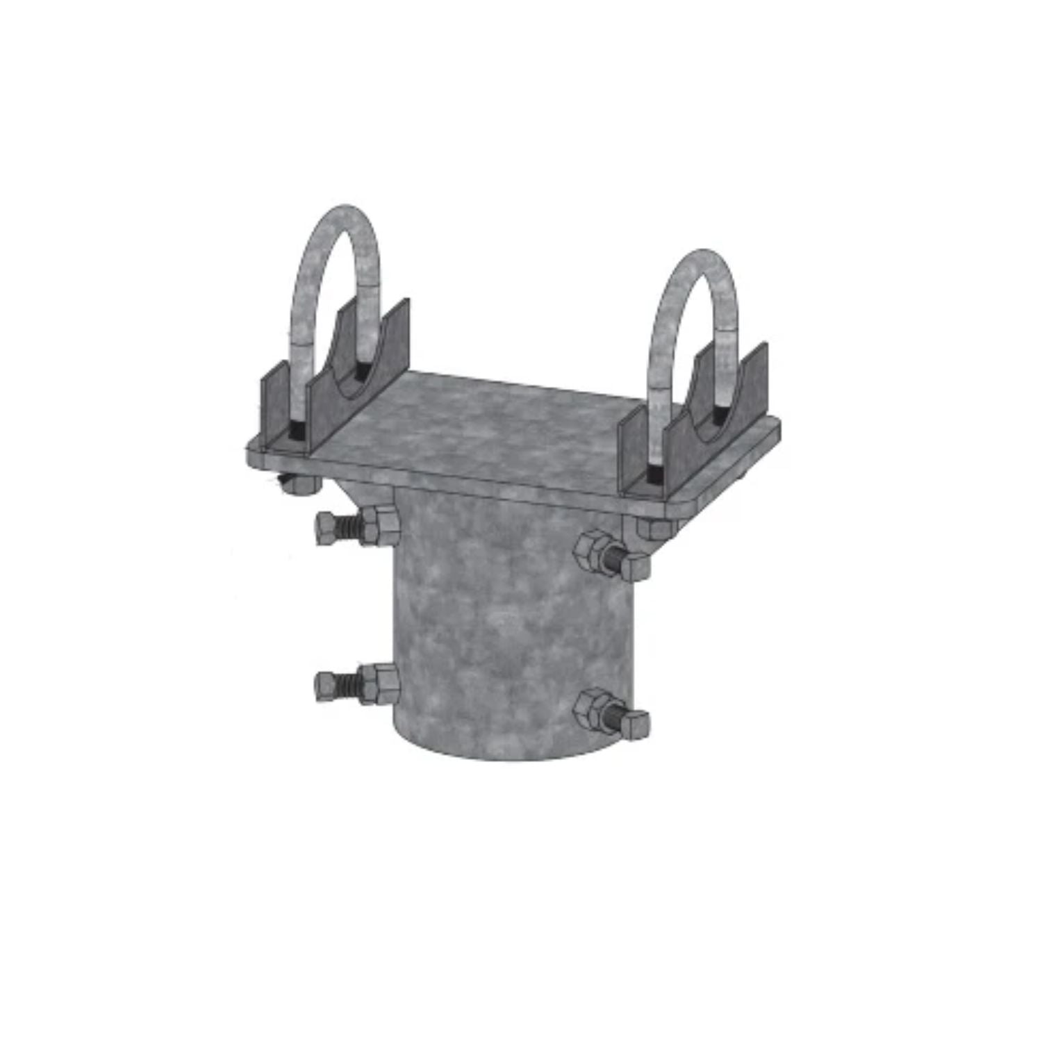 Tamarack PGRM 4-Inch Pole Cap with U-Bolts