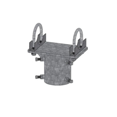 Tamarack PGRM 4-Inch Pole Cap with U-Bolts