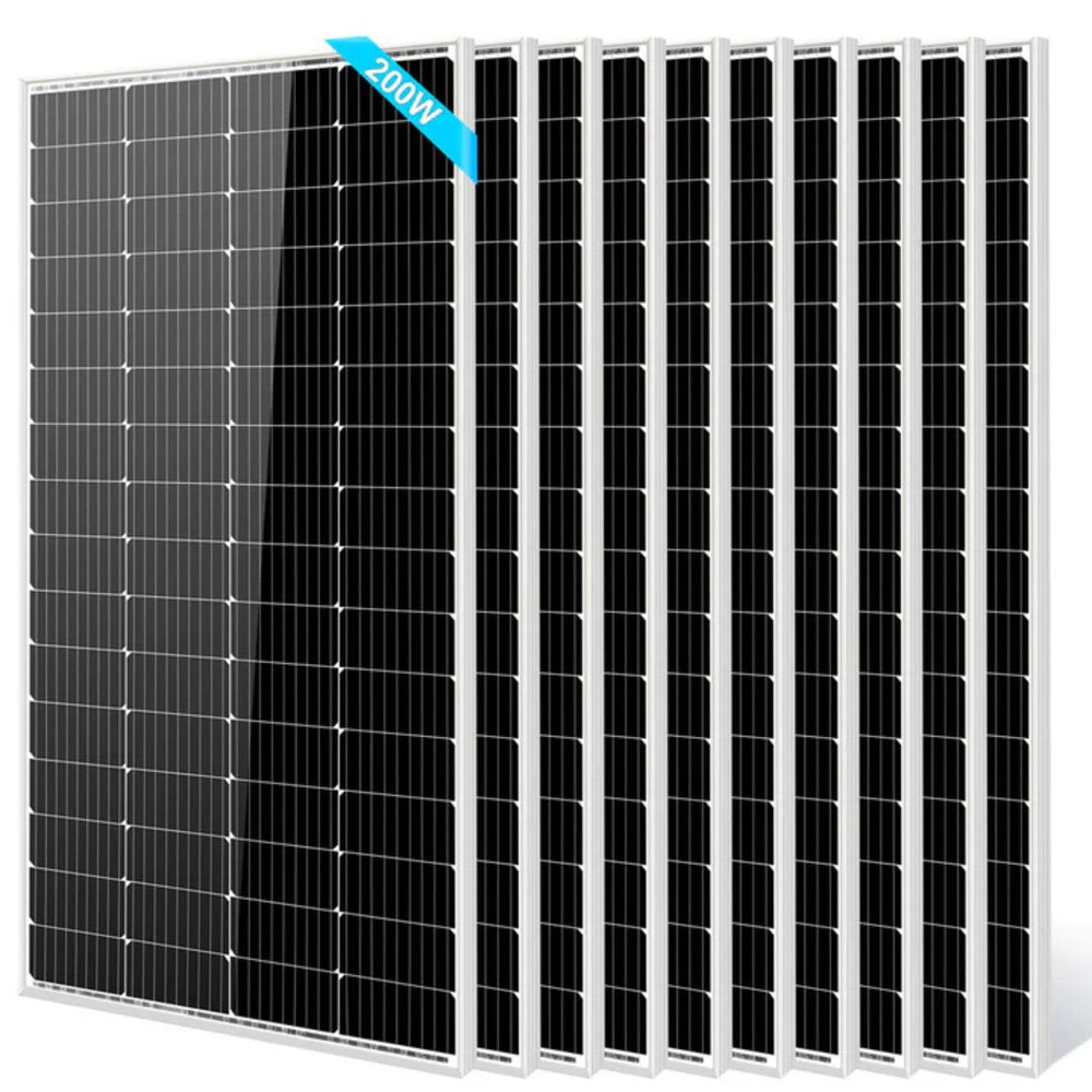 Ten SunGold Power 200 Watt Monocrystalline Solar Panel