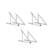 Three BougeRV 41 Inch Adjustable Solar Panel Tilt Mount Brackets