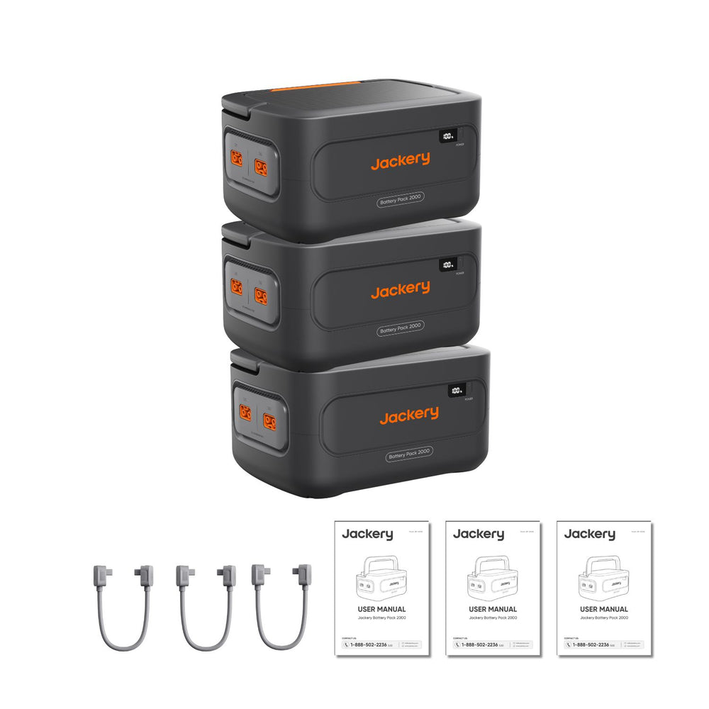Three Jackery Battery Pack HP2000Plusv2