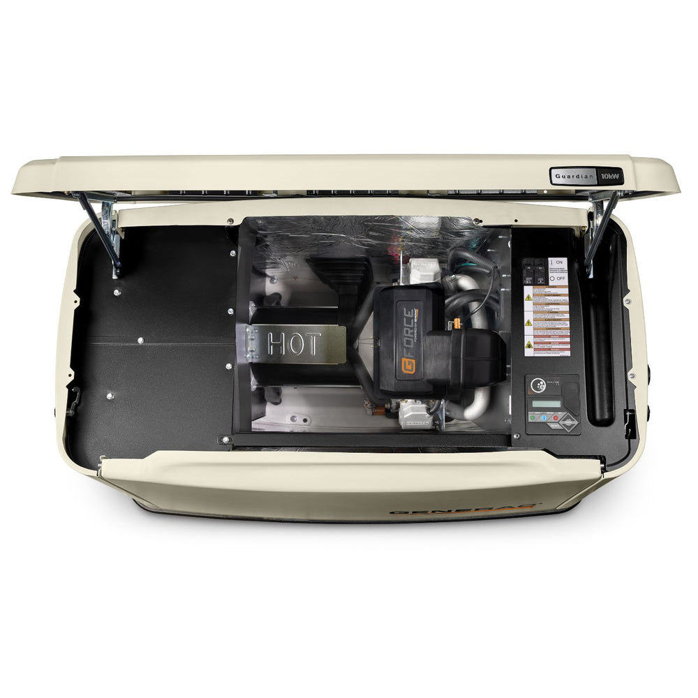 Top view of Generac 10kW Standby Generator