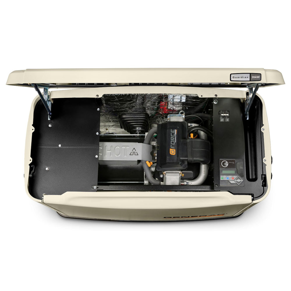 Top view of Generac 26kW Standby Generator