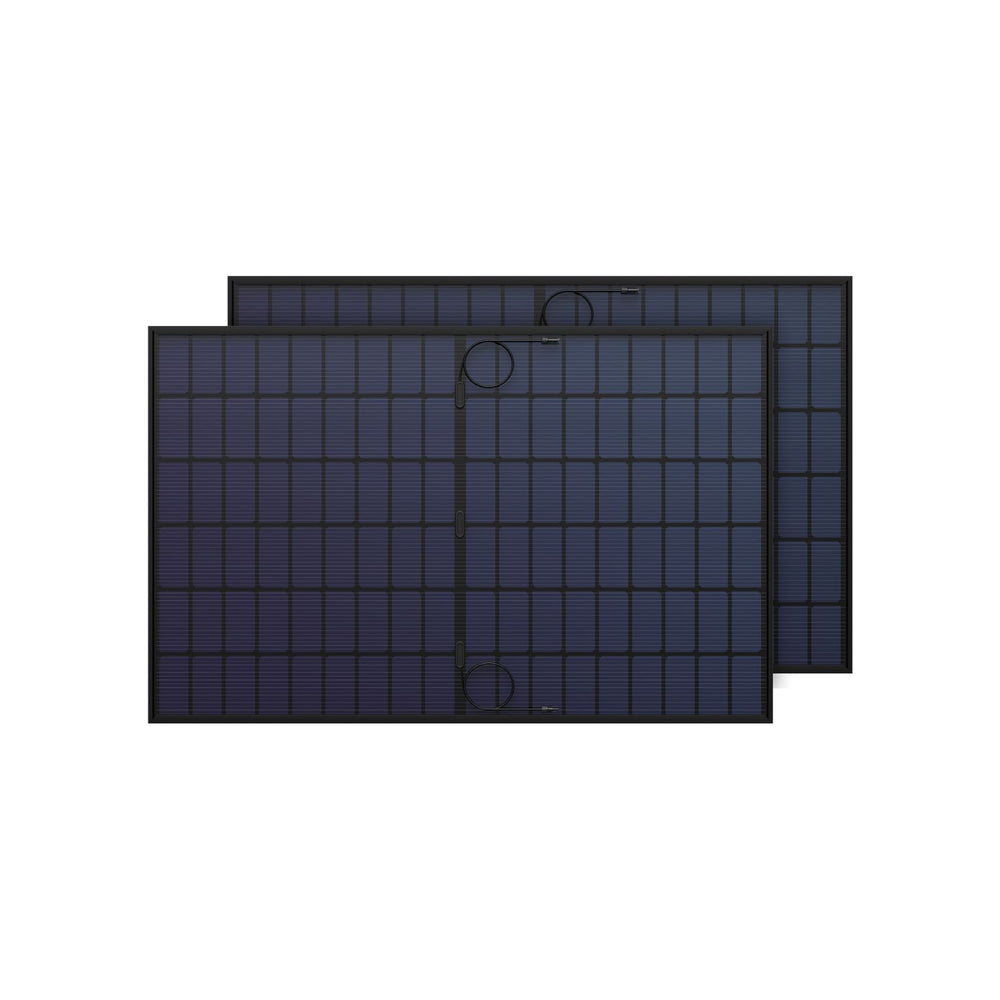 Two Anker 440W Rigid Solar Panel back view