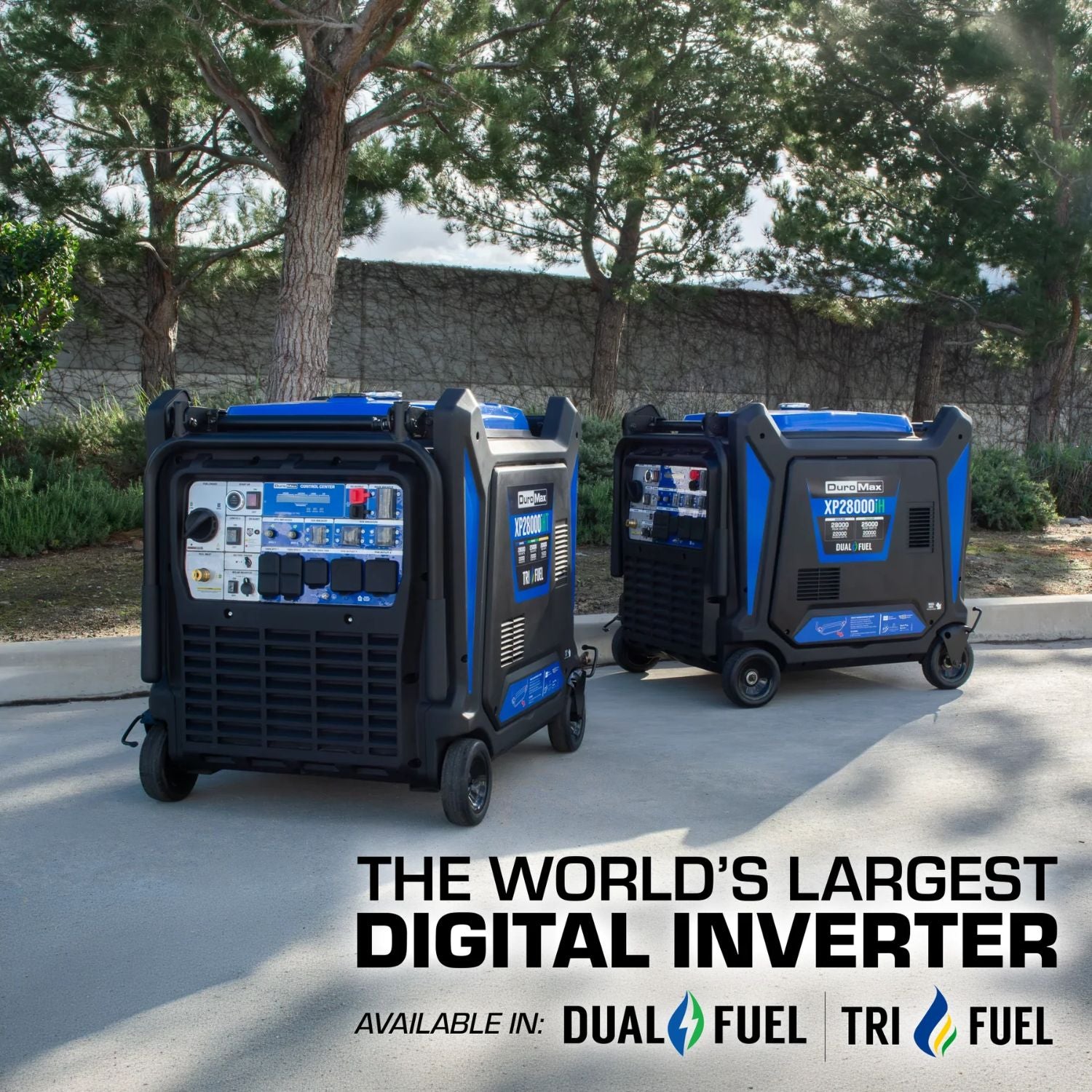 Two  DuroMax XP28000iHT 