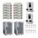 Two RUIXU SUNON12 Inverter with Tweleve RX-LFP48100 51.2V Server Rack Batteries, Twelve S30 Cables and Two RUiXU 6-Slot Cabinet