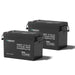 Two Renogy 300Ah Core deep cycle lithium iron phosphate batteries on a white background