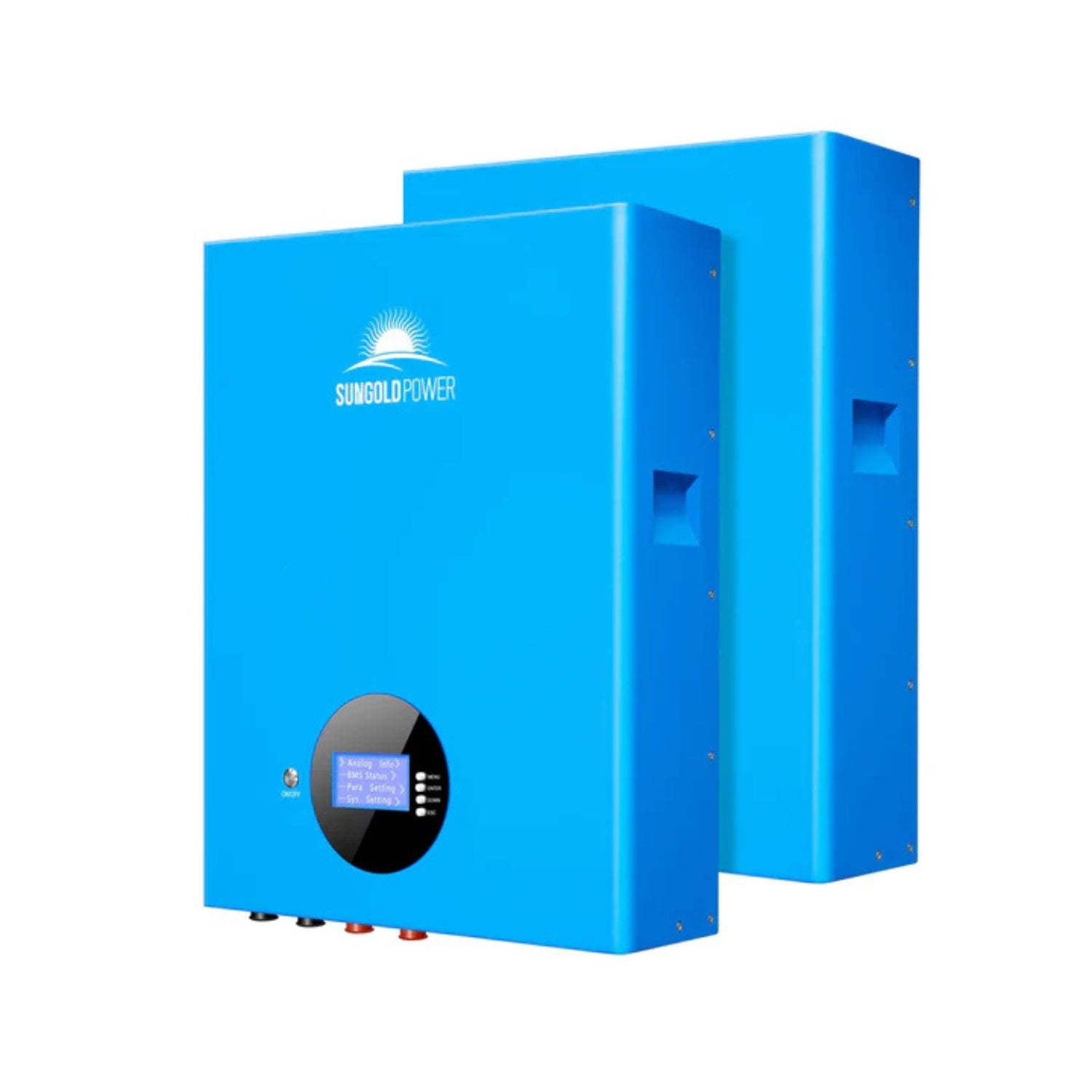 Two SunGold Power 5.12KWH Powerwall LiFePO4 Lithium Battery