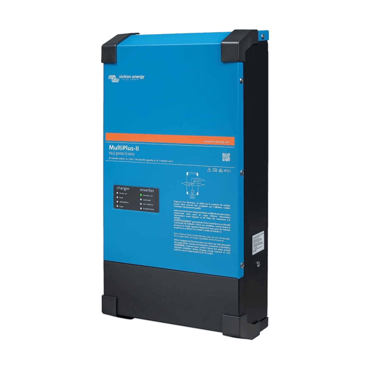 Victron 12V MultiPlus-II 120V Inverter/Charger side view