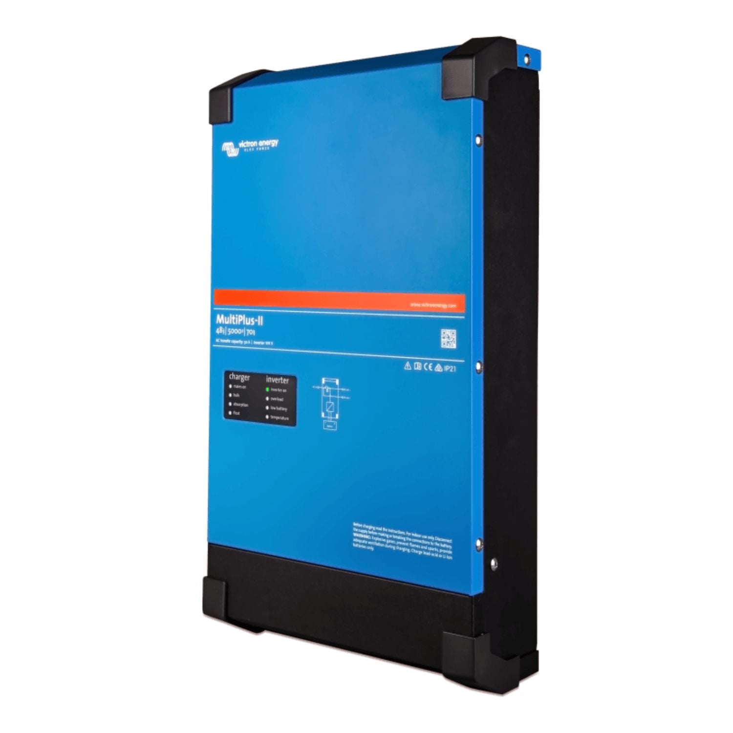 Victron 48V MultiPlus-II 120V 5k Inverter/Charger left view