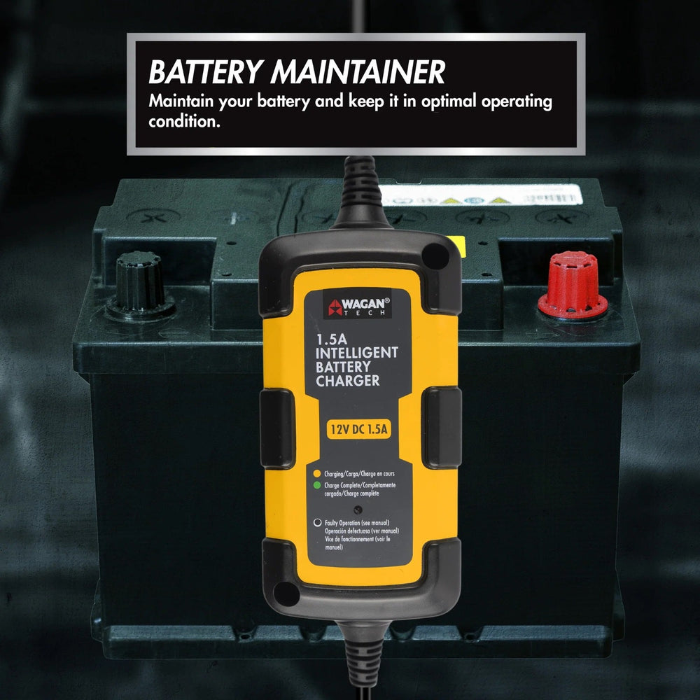 Wagan 1.5A Intelligent Battery Charger Battery Maintaner