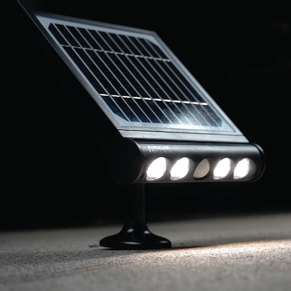 Wagan 1000Lm In & Out Detachable Solar Wall Light On Concrete
