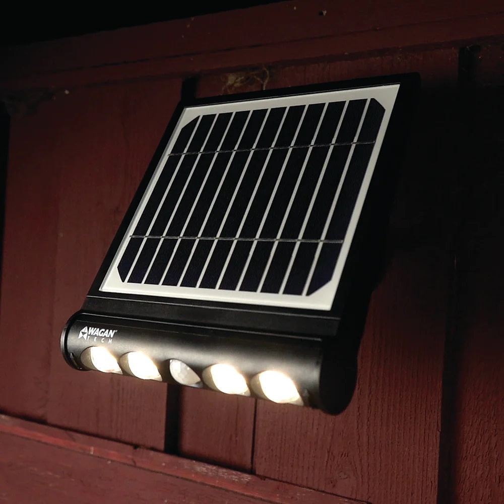 Wagan 1000Lm In & Out Detachable Solar Wall Light On Fence