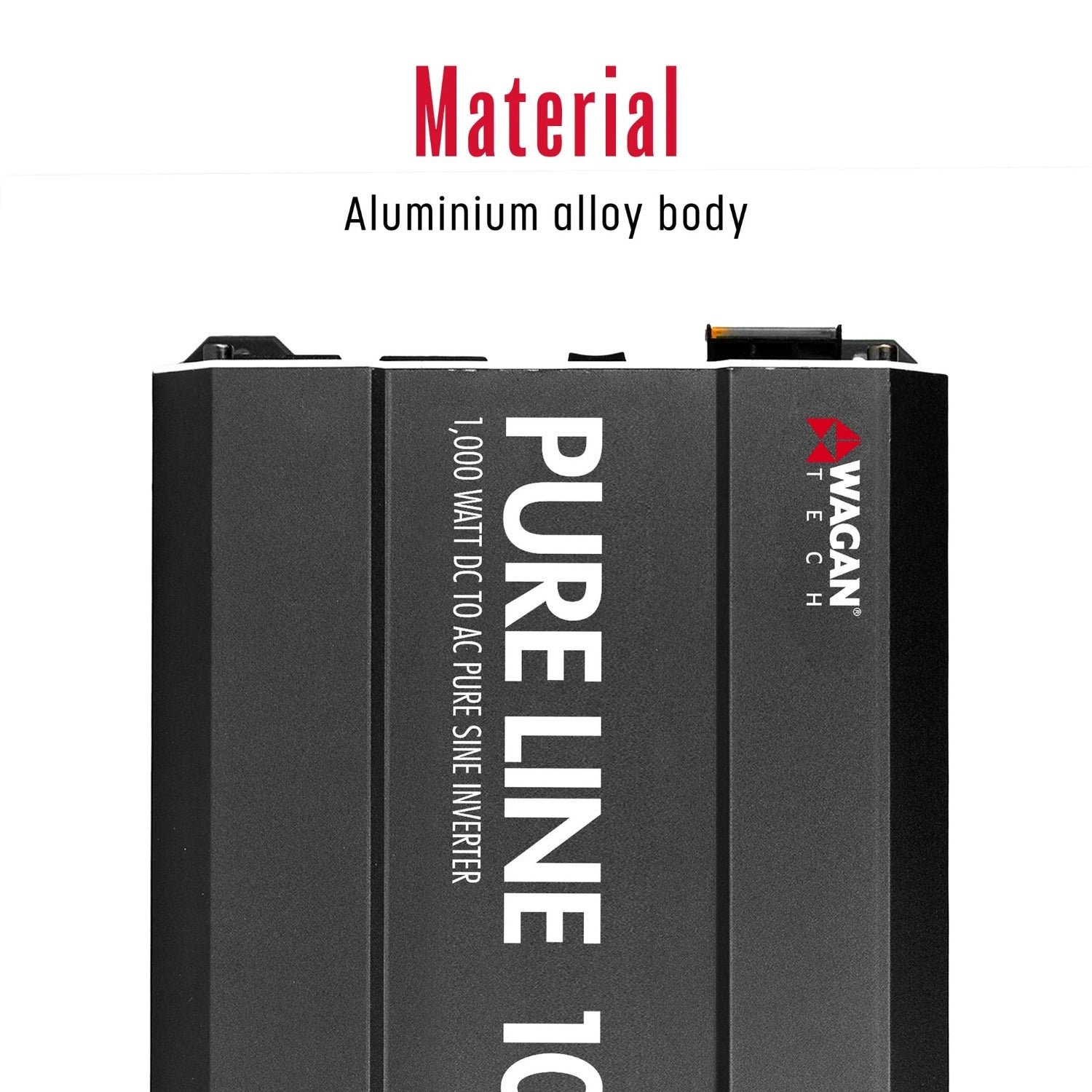 Wagan Pure Line Inverter 1000 Watt Material