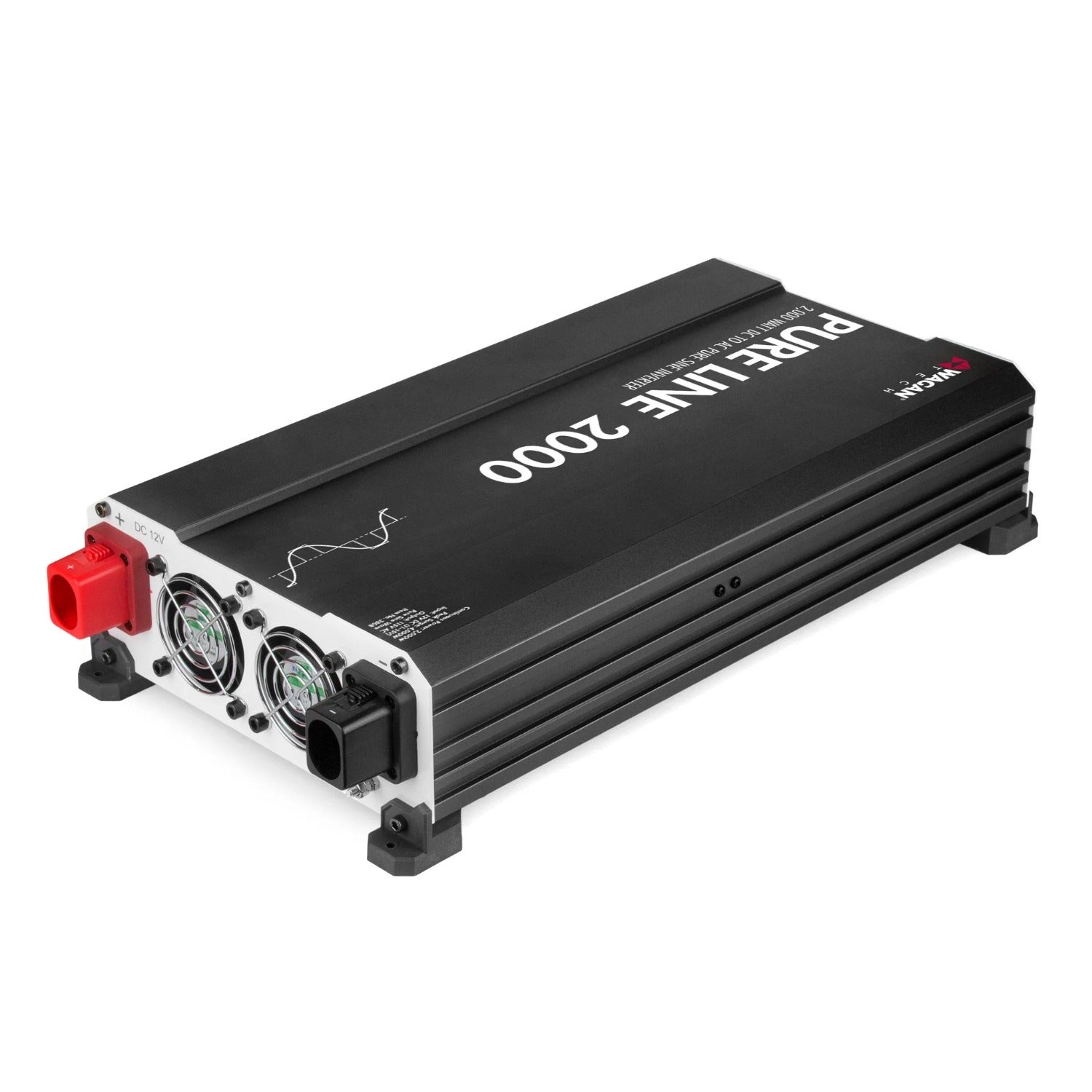 Wagan Pure Line Inverter 2000 Watt DC Input Side View