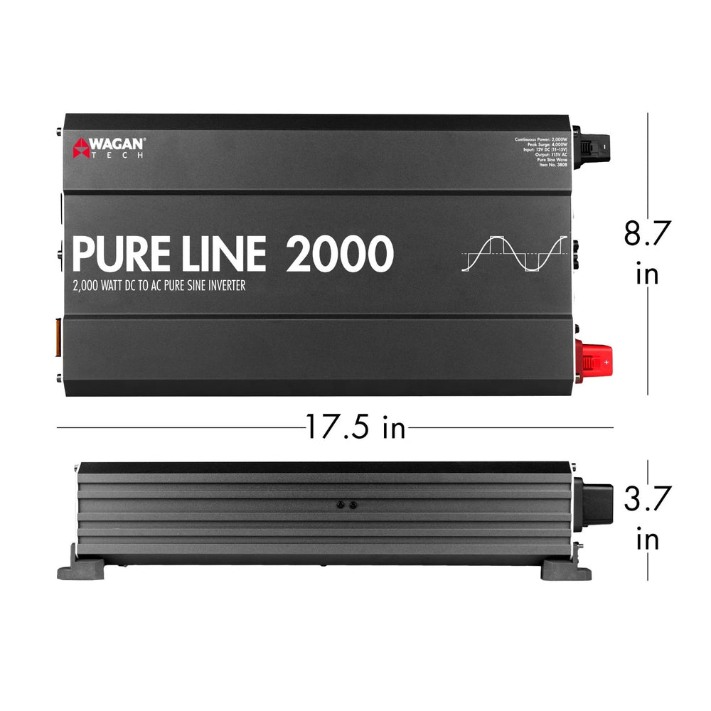Wagan Pure Line Inverter 2000 Watt Dimension