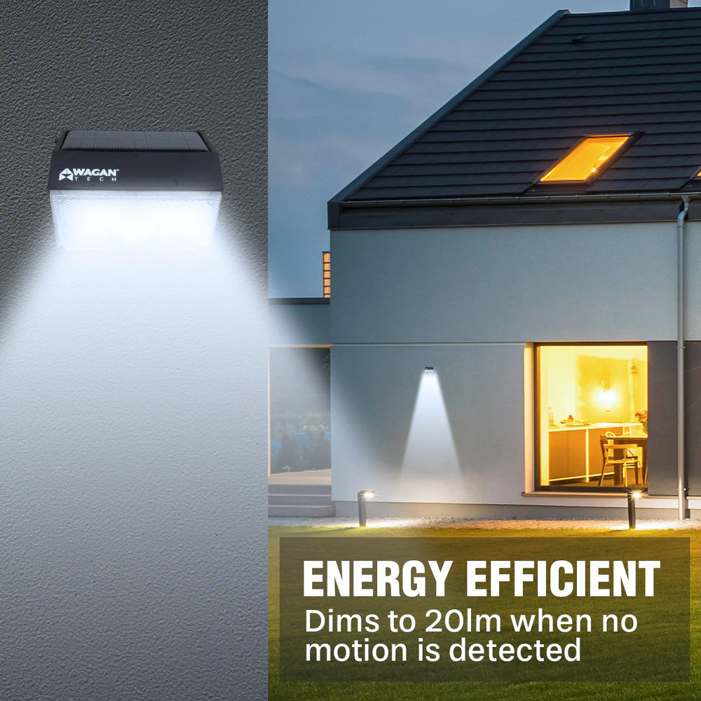 Wagan Tech 1000 Lumen Solar Wall Light Dim Mode