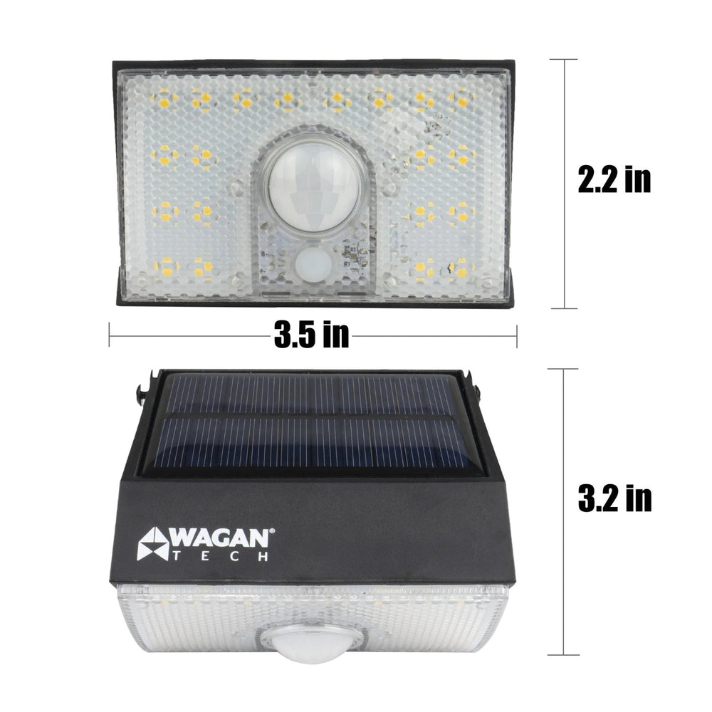 Wagan Tech 1000 Lumen Solar Wall Light Dimension