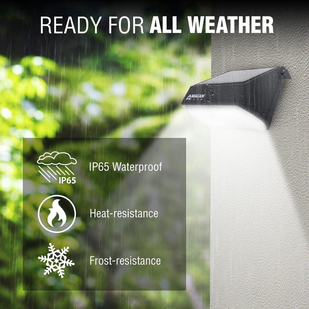 Wagan Tech 1000 Lumen Solar Wall Light For All Weather
