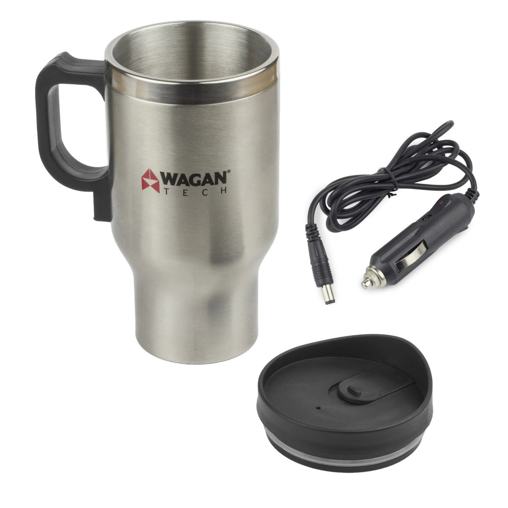 Wagan Tech 12V Deluxe Heated Mug, Its Cover And Car DC Adapter