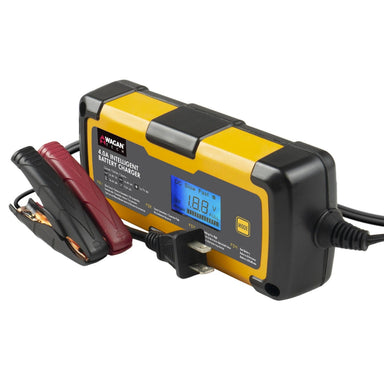 Wagan Tech 4.0A Intelligent Battery Charger With Clamps And AC Cord