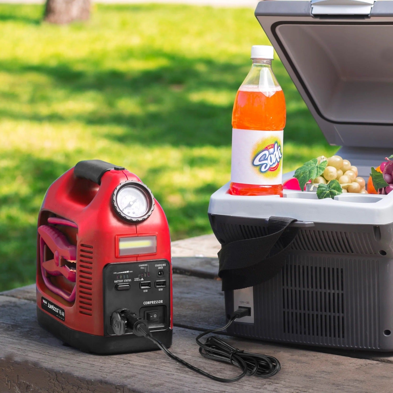 Wagan Tech JumpBoost V6 Air Powering Fridge