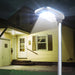 Wagan Tech Solar + LED Floodlight 3000 In A Backyard