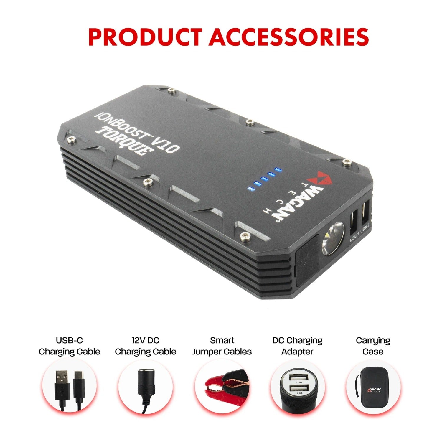 Wagan Tech iOnBoost™ V10 TORQUE Accessories