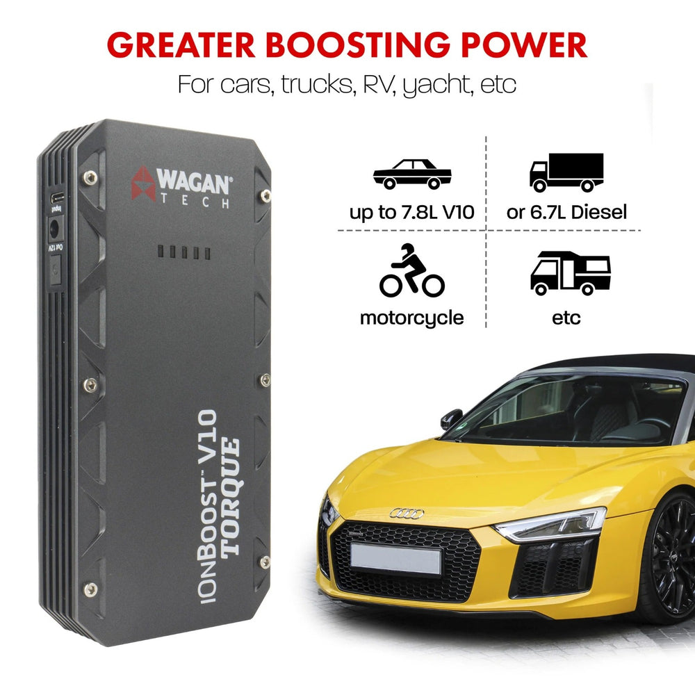 Wagan Tech iOnBoost™ V10 TORQUE Compatibility