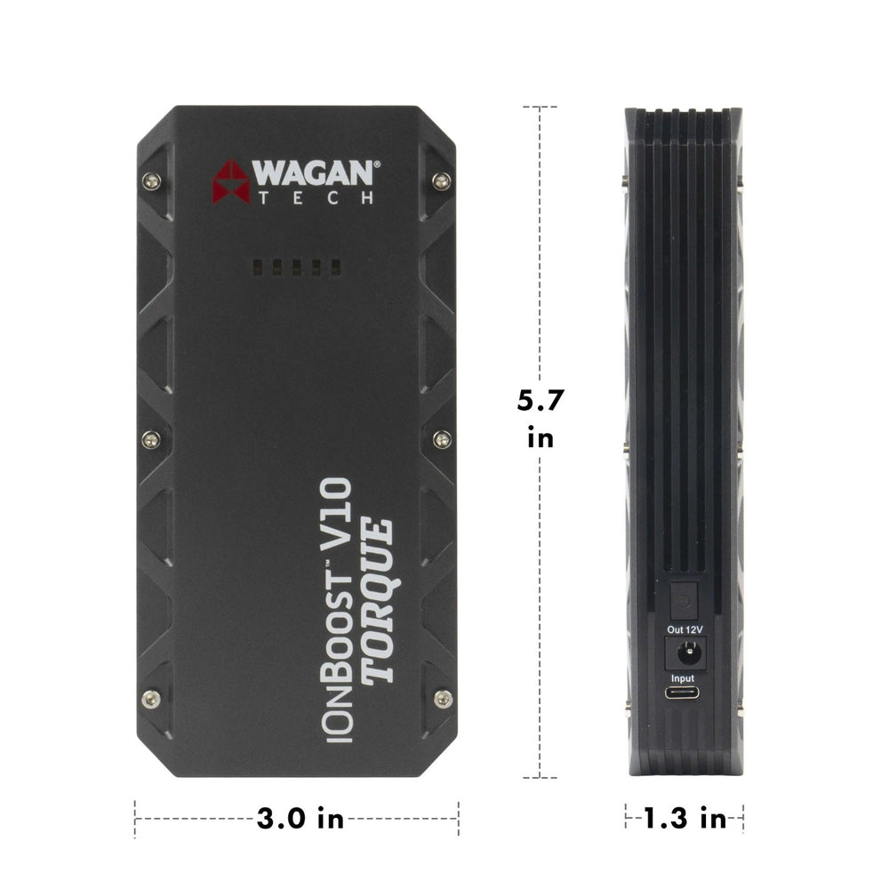 Wagan Tech iOnBoost™ V10 TORQUE Dimension