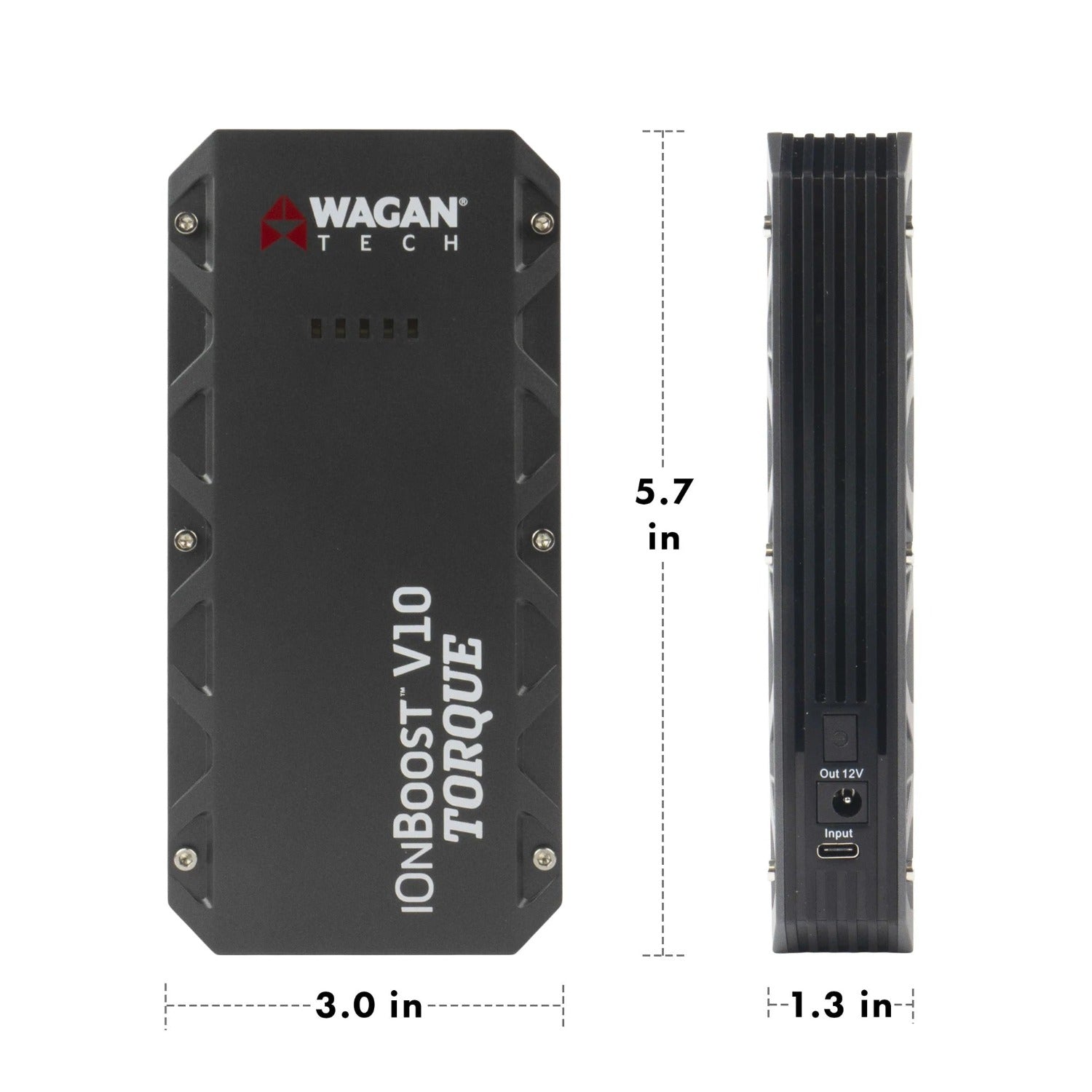 Wagan Tech iOnBoost™ V10 TORQUE Dimension