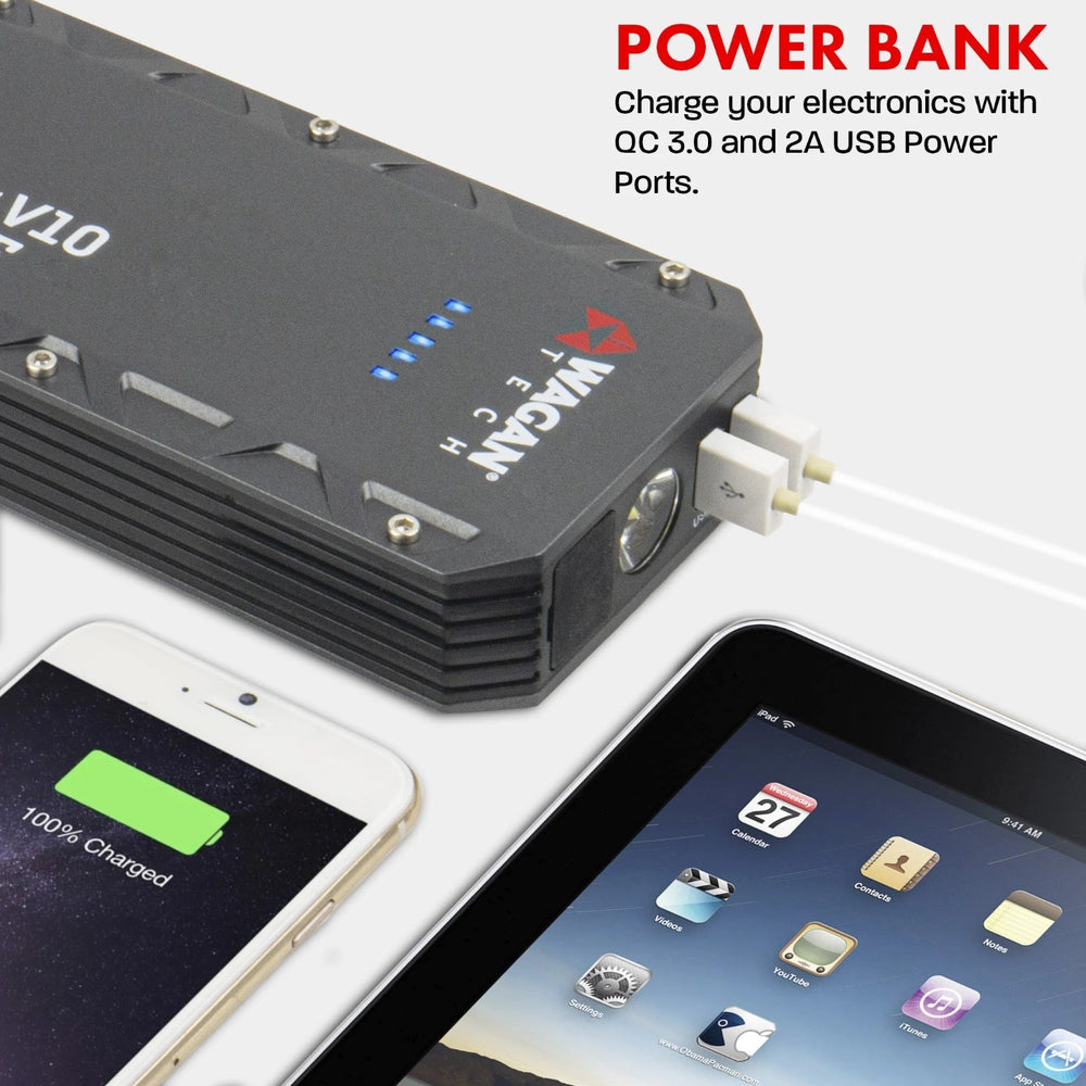 Wagan Tech iOnBoost™ V10 TORQUE Charging Phone And iPad